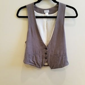 H&M grey fitted vest